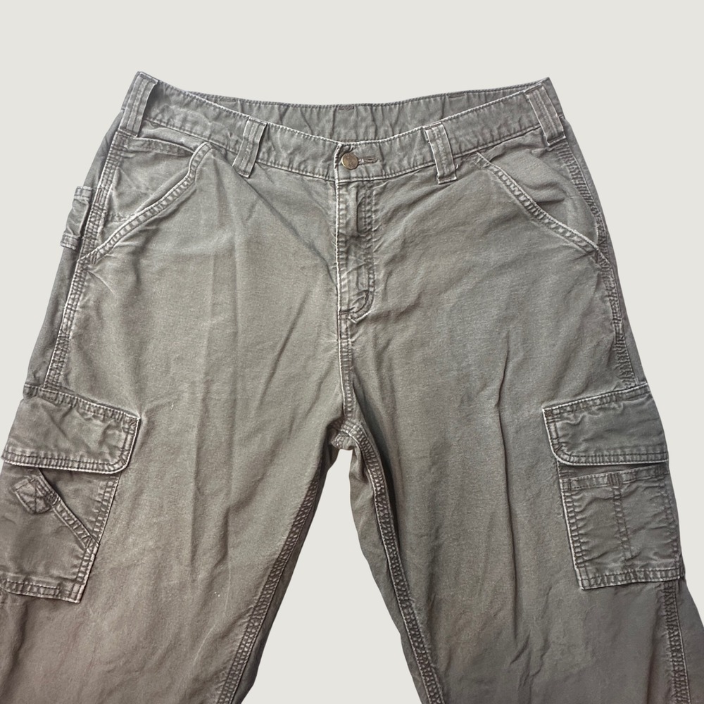 Carhartt Cargo Pants Men 34x30 (34x27) B260 DOL Dungaree Fit Olive Green Utility